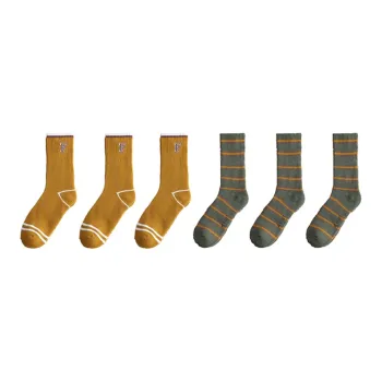 Cotton Gene Mid Calf Socks Men's Combo Set