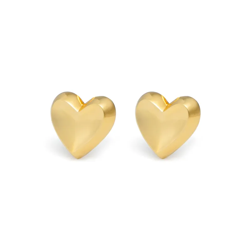 RSNY Gold Plated Copper Stud Earrings Women's-6