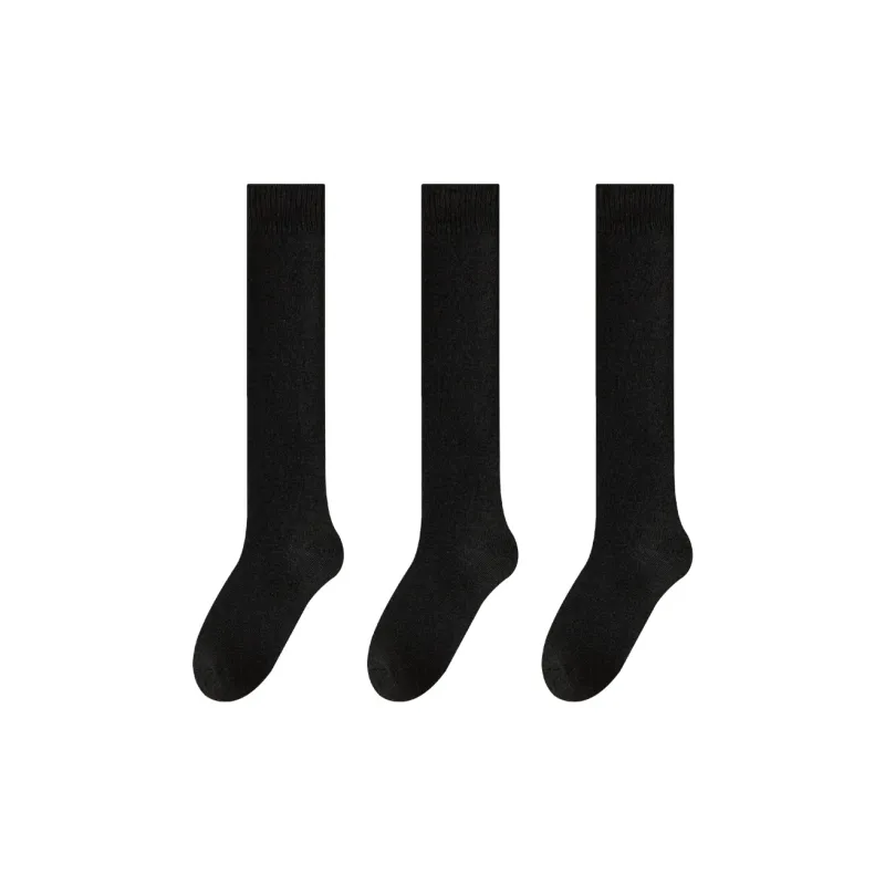 MIIOW Knee High Socks Women's 3 Pack-0