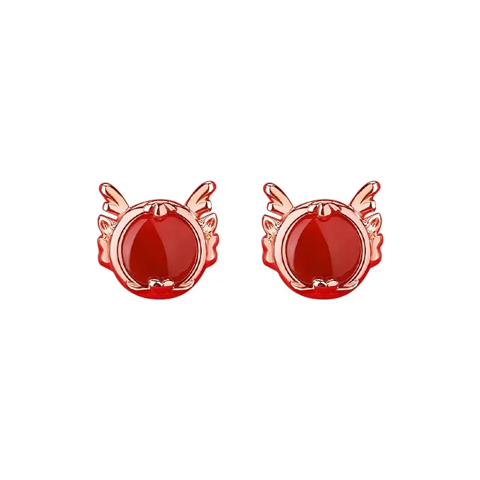 KING TAI FOOK Agate Stud Earrings Women's-10