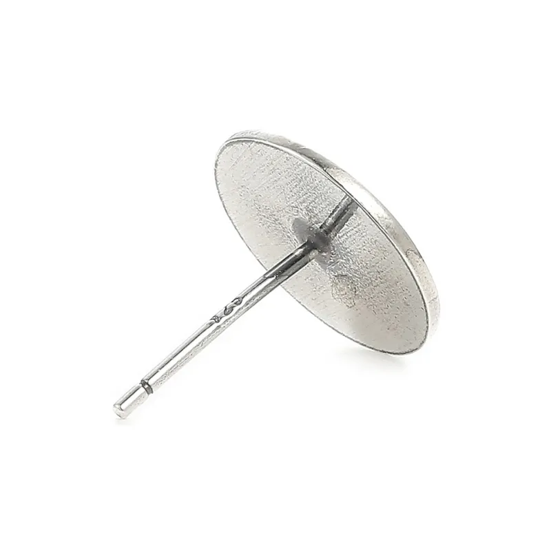 Yamagata S925 Silver Stud Earrings Men's-2