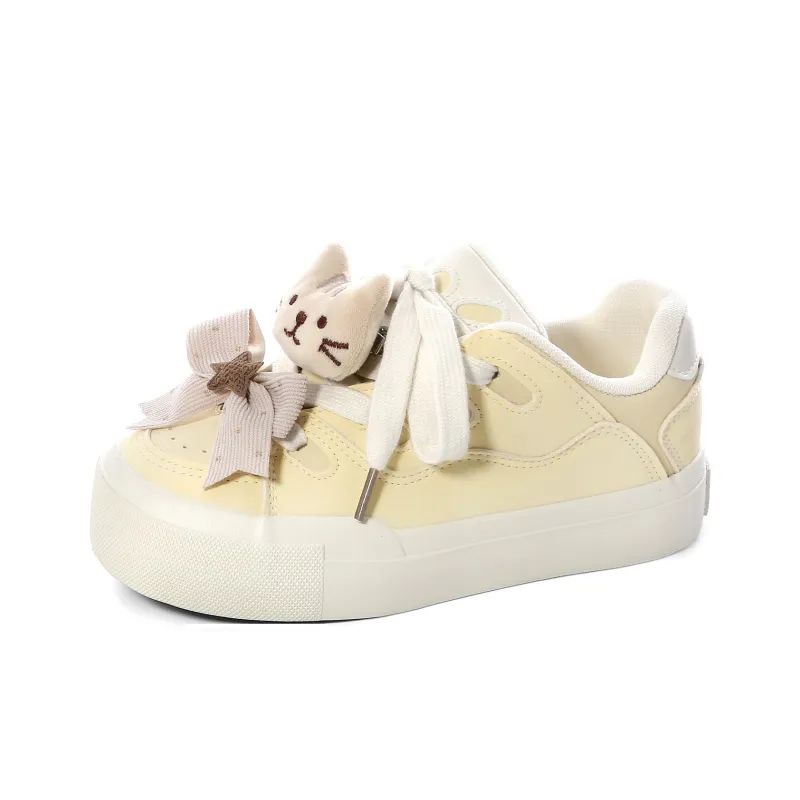 Lovely You Wear resistant And Lightweight Low Top Skateboard Shoes Women's-17