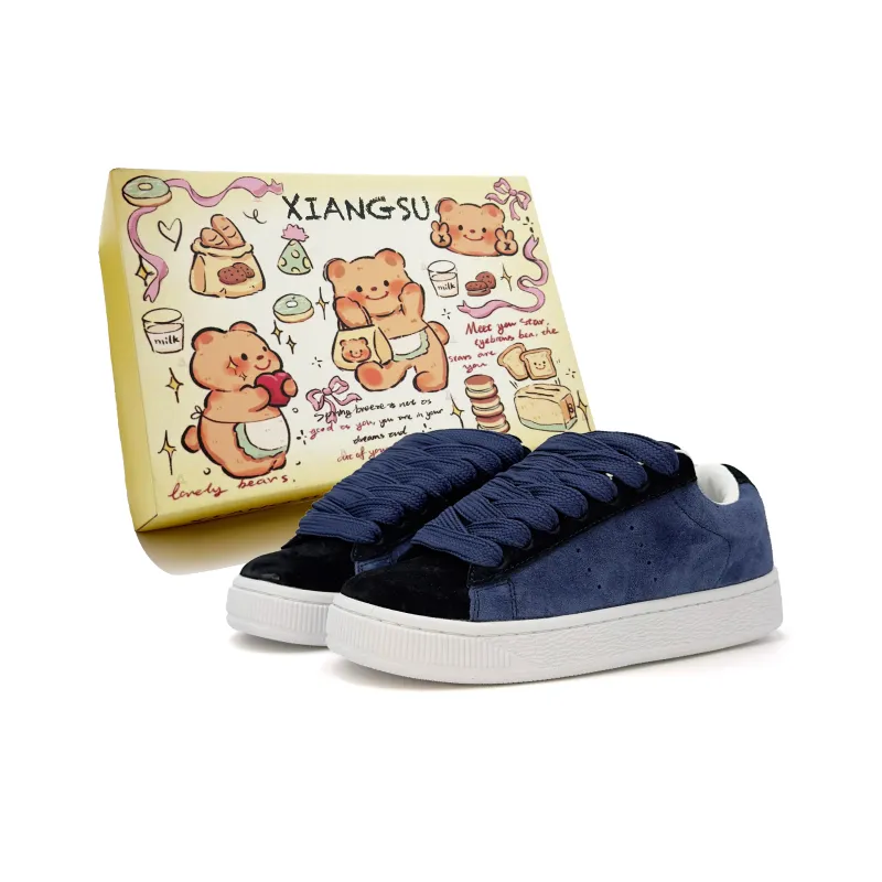 XIANGSU Vintage Fashion Street Low Top Skateboard Shoes Women's-5