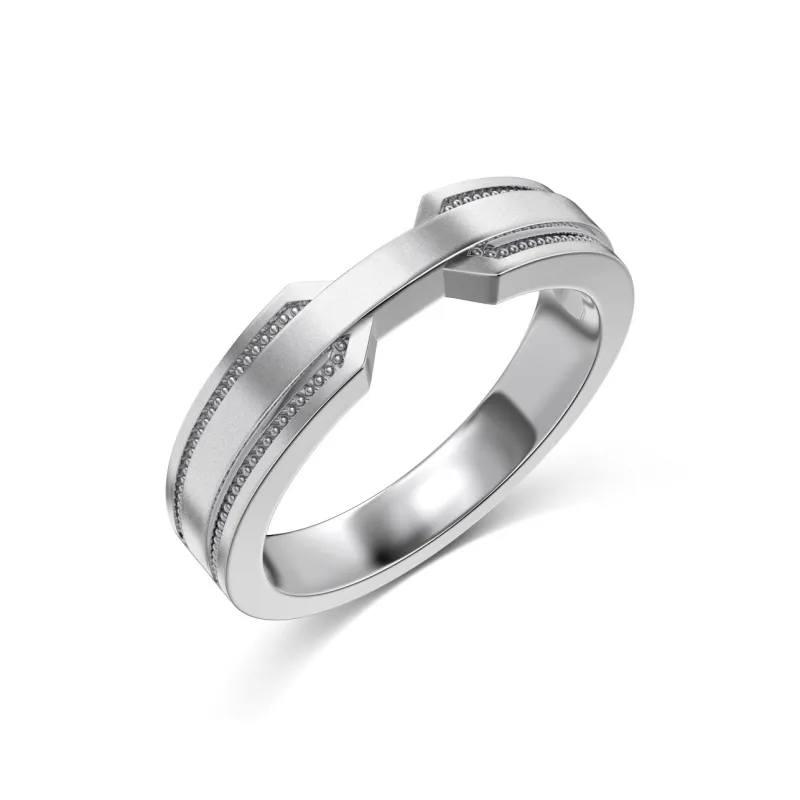KAILEIFU S925 Silver Rings Unisex Silver-10