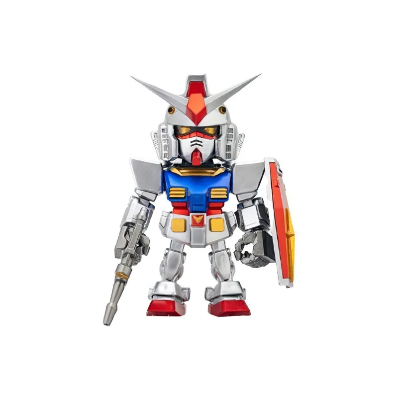 BANDAI First Gundam RX 78 Namco QMSV Mini RX 78 2 Gundam Assembled Models Metallic Texture Ver.-0