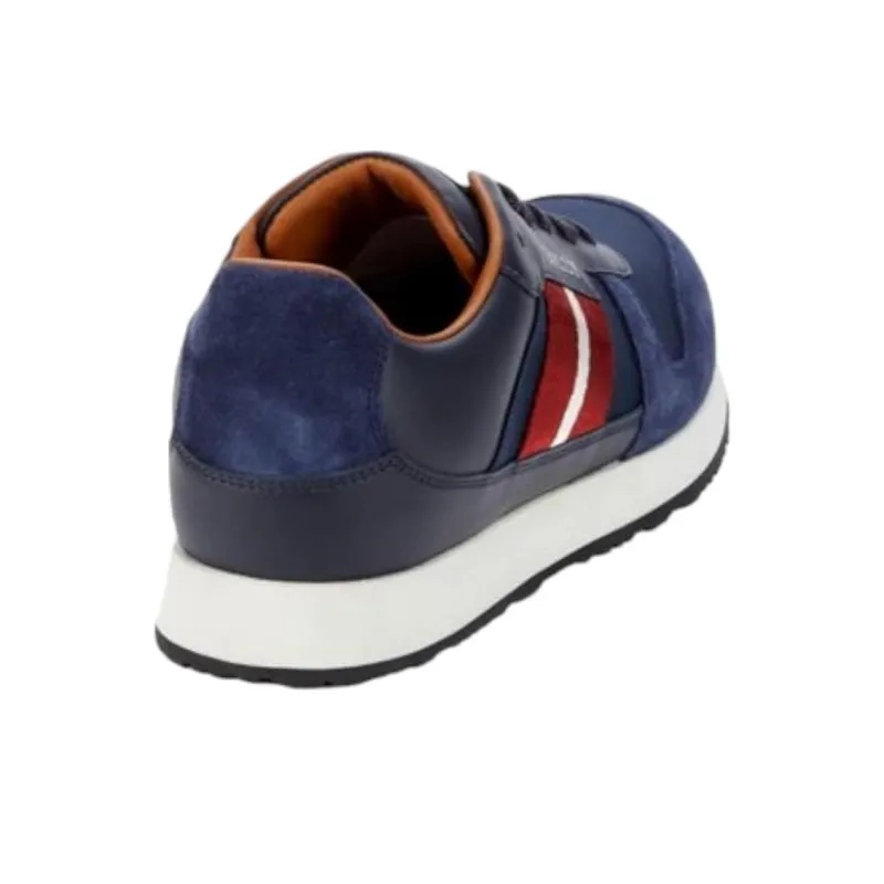 BALLY Low Top Running Shoes Men's Blue-4