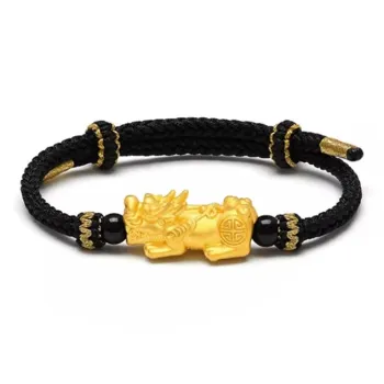 HAPPY BEAN Gold Bracelet Unisex