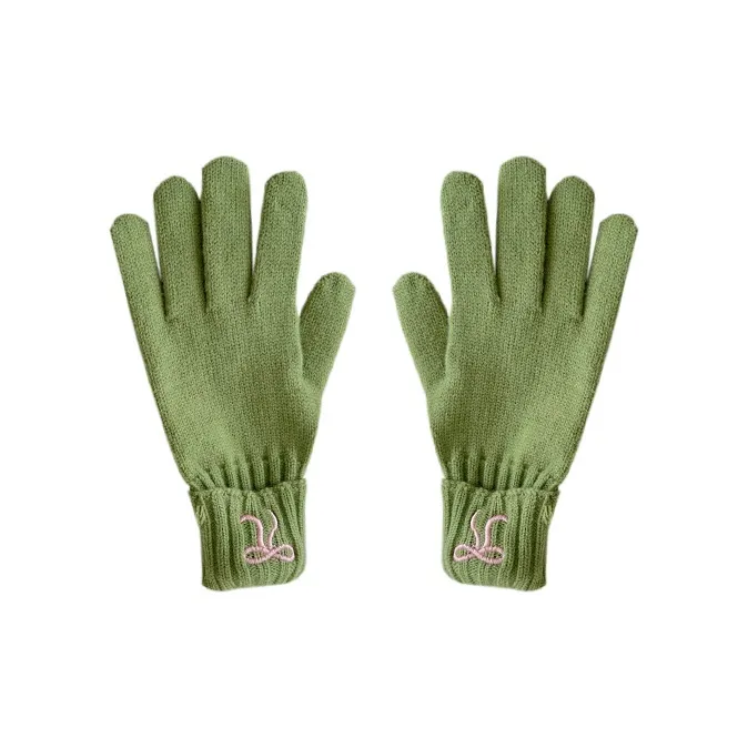 MUSTKOO Knitted Fabric Knit Gloves Women's-5