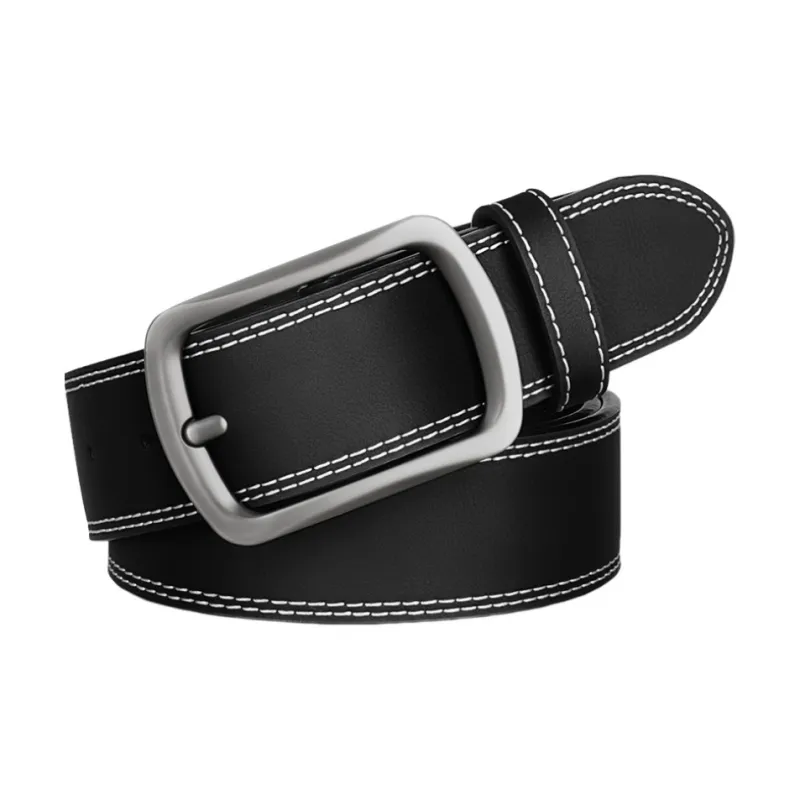 Warrior Bovine Split Transfer Leather Leather Belts Unisex 3.8CM-0