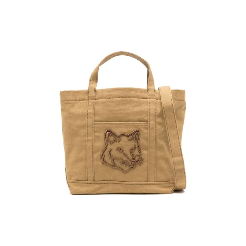 Maison Kitsune Fox Head Small Tote Bag-0
