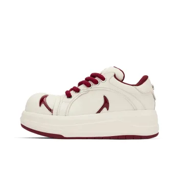 SMILEY White Whale Series Low Top Platform Skateboard Shoes Women's