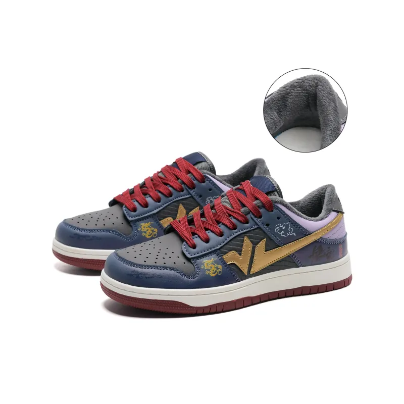 7 SEVFUN Slip Resistant Low Top Skateboard Shoes Unisex Wukong Blue-29