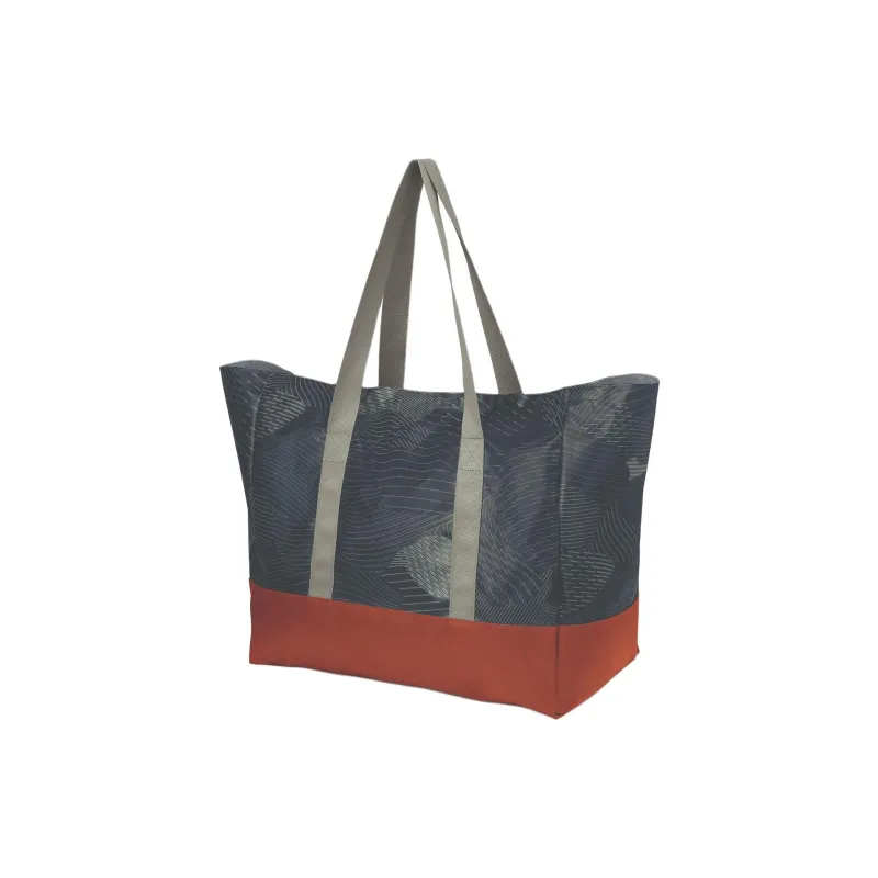OSPREY Polyester Tote Bag Shopping Bag Shoulder Bags Extra Large Unisex Camouflage Multicolor Orange-1