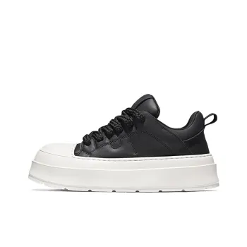 SALAXI Skateboard Shoes Men Low Top White/Black/Burgundy