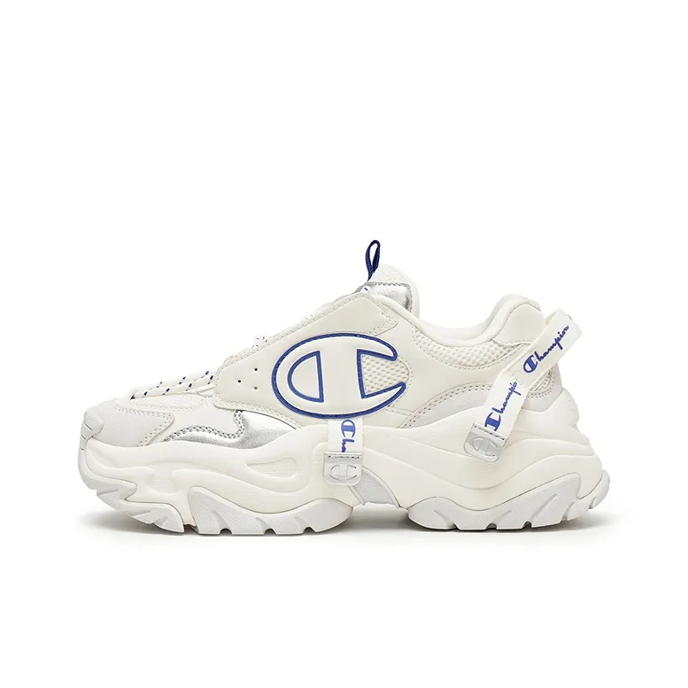 Champion Low-Top Chunky Sneakers Unisex Cream White/Champion Blue-0