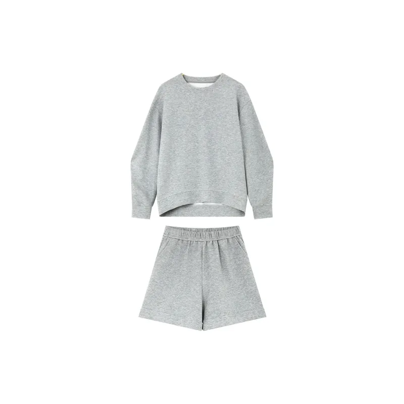VIMLY Casual Suit Women's Heather Gray-1