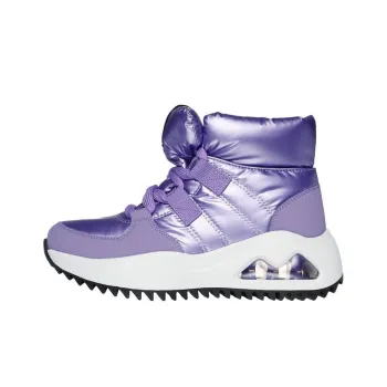Skechers Uno Peaks Warm And Wear-Resistant Short Snow Boots Women's Purple