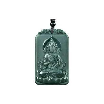 HUWEI Hetian Jade Necklace With Jade Pendant And Jade Pendant Green Jade Unisex