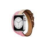 Cherry Blossom Pink & Pink & White/Thin Double Wrap