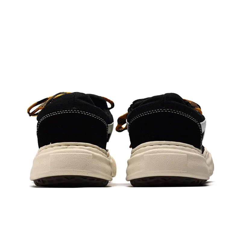 Fang Sanhuo Coverage Anti Slip And Wear Resistant Low Top Skateboard Shoes Unisex Black-3