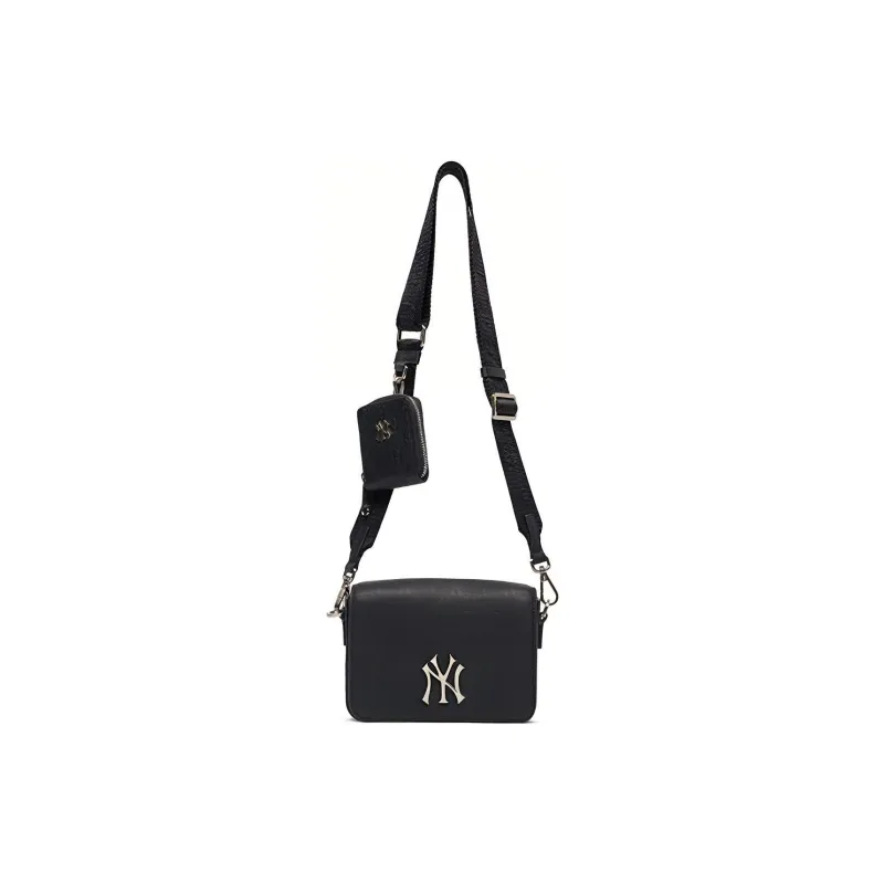 MLB Monogram Collection Cotton Polyester Combo Bag Crossbody Bag Shoulder Bag Regular Women's Black-4
