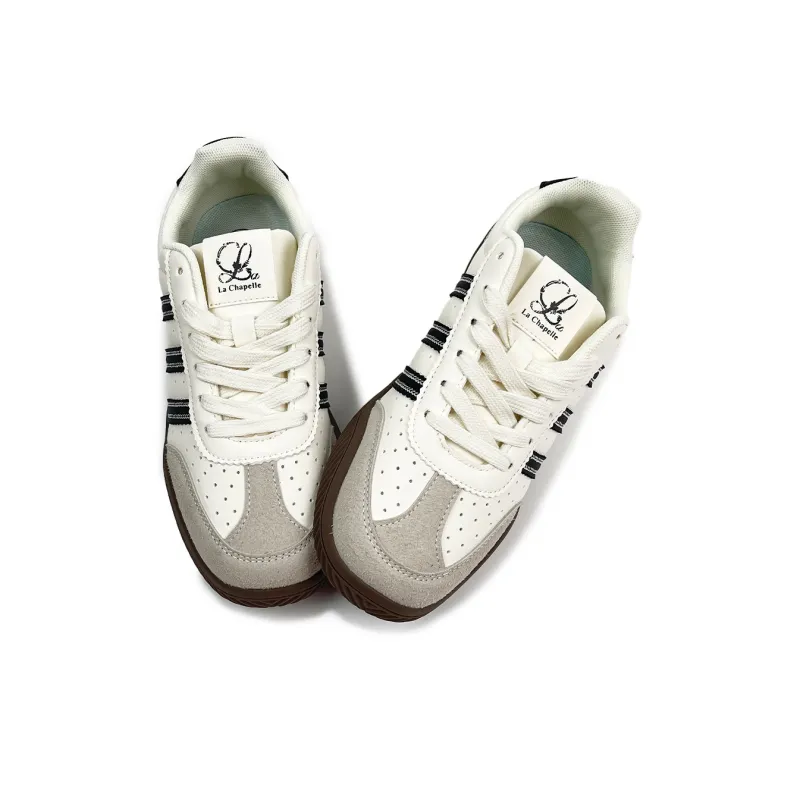 La Chapelle Height Increasing Casual Shoes Women's Beige/Black/Brown-2