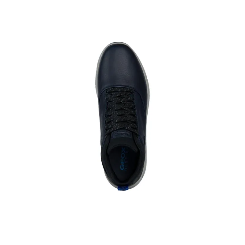 GEOX Spherica 4x4 Ab Anti-Slip Wear-Resistant Mid-Top Casual Shoes Men's Marine Blue-4
