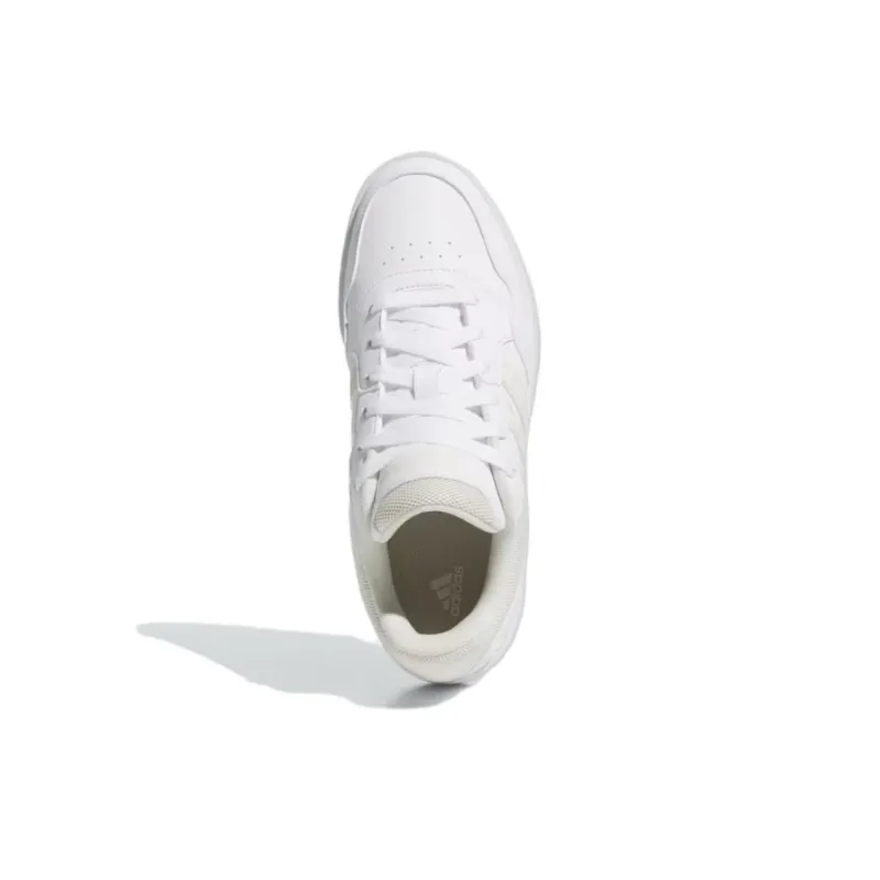 Adidas HOOPS 3.0 Anti-Slip Wear-Resistant Low-Top Skateboard Shoes Women's White-3