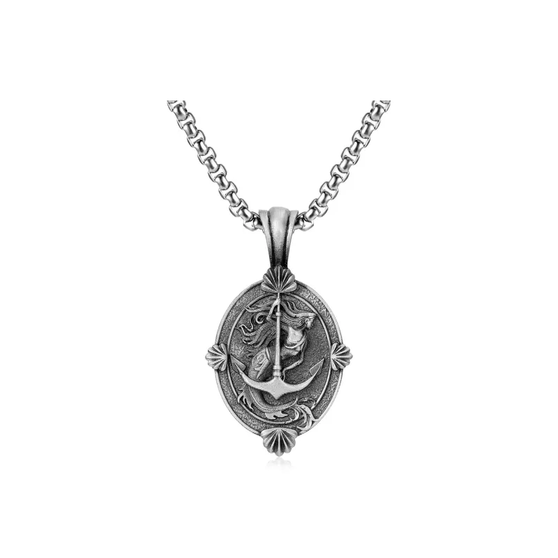 EVBEA Stainless Steel Necklaces Unisex Silver-0