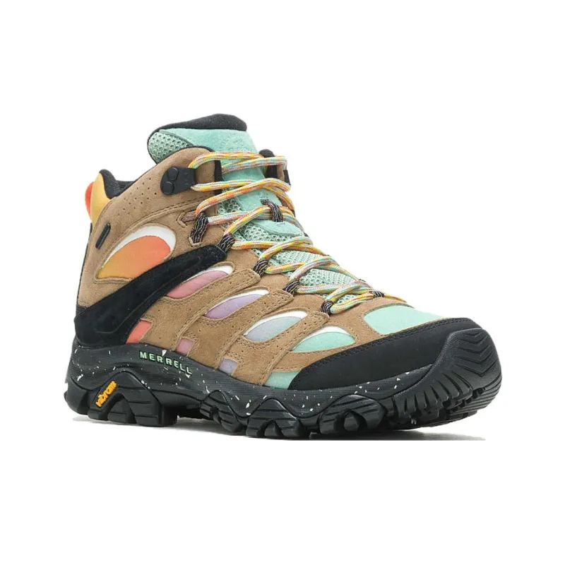 Unlikely Hikers x MERRELL MOAB 3 Anti-Slip Wear-Resistant Mid-Top Hiking Shoes Men's Brown Black Loose Fit-2