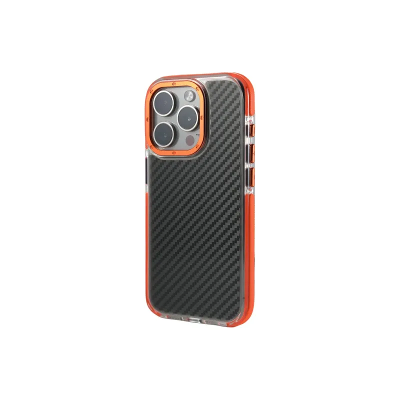 DEPA PC Material Semi Transparent Carbon Fiber Texture Magnetic Phone Cases Applicable To Apple-8