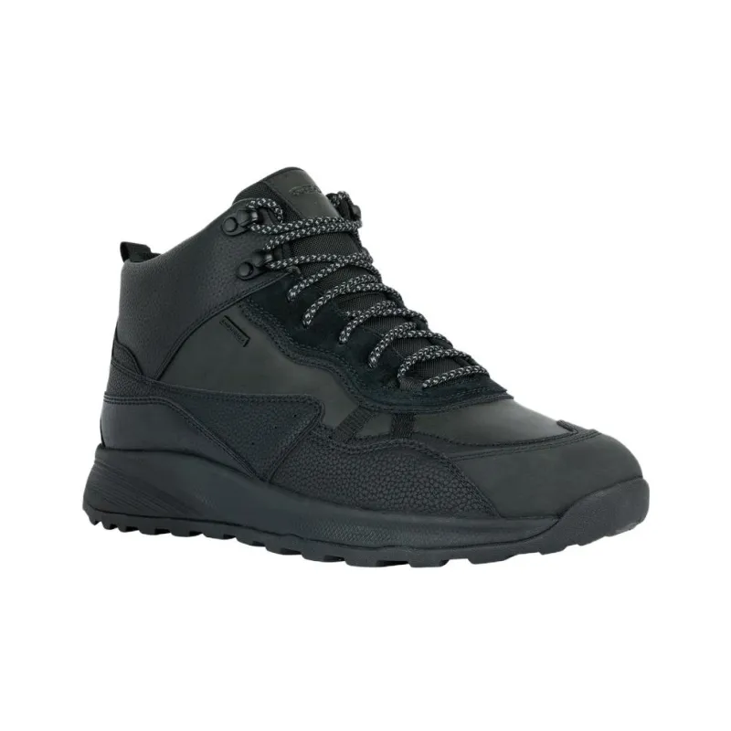 GEOX Terrestre Ab Anti-Slip Wear-Resistant Mid-Top Casual Shoes Men's Black-1