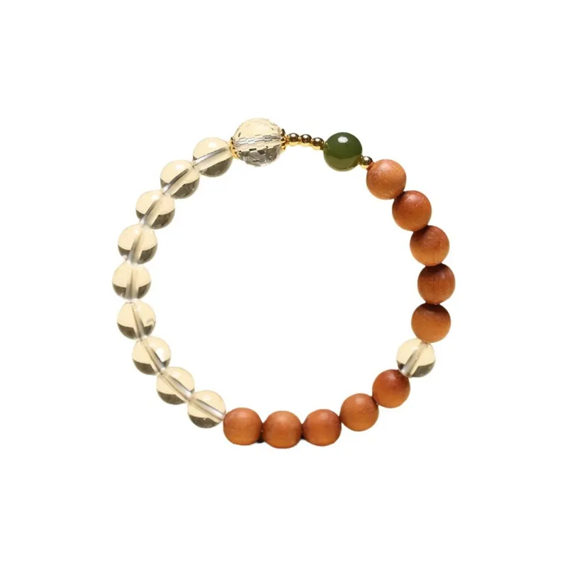 XUANJINGLONGHUSHAN Laoshan Sandalwood Bracelets Unisex-0