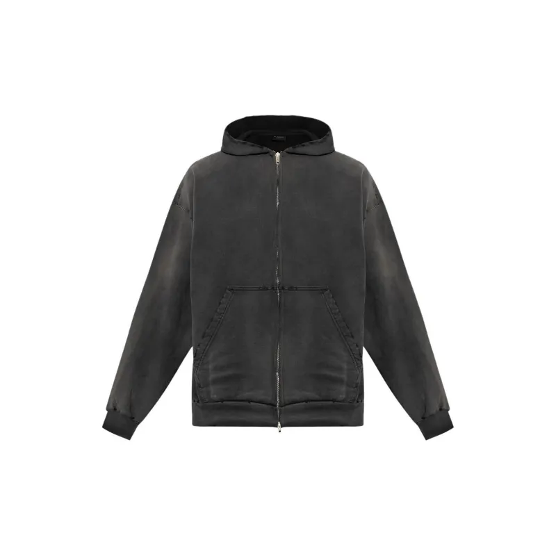 Balenciaga Graphic Printed Zip Up Hoodie-3