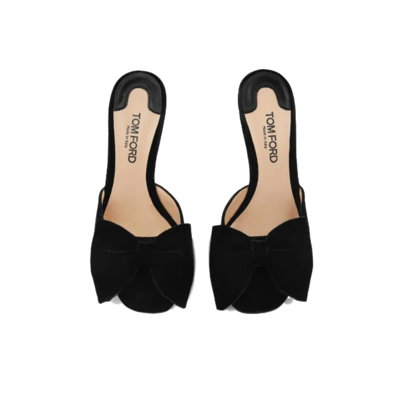 TOM FORD Brigitte 85mm Velvet Mules-4