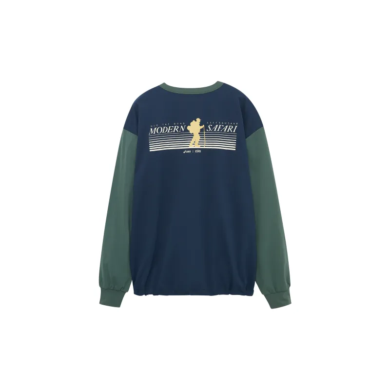 Asics x U.sage GEL PICKAX Sweatshirt Unisex Turquoise-1