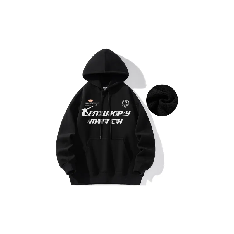 WKPY Fleece Lined Hoodie Unisex Couple's-1