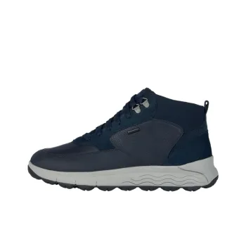 GEOX Spherica 4x4 Ab Anti-Slip Wear-Resistant Mid-Top Casual Shoes Men's Marine Blue