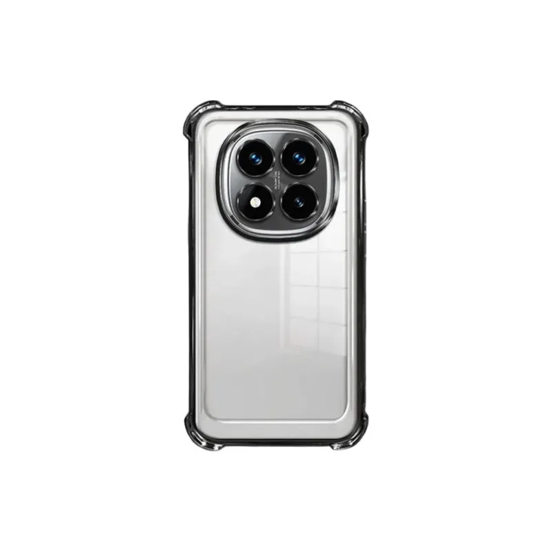 LONGYUGU Silicone Material Transparent Quad Cube Shockproof Phone Case Compatible With Redmi Note 13/12/11/10 Series-8