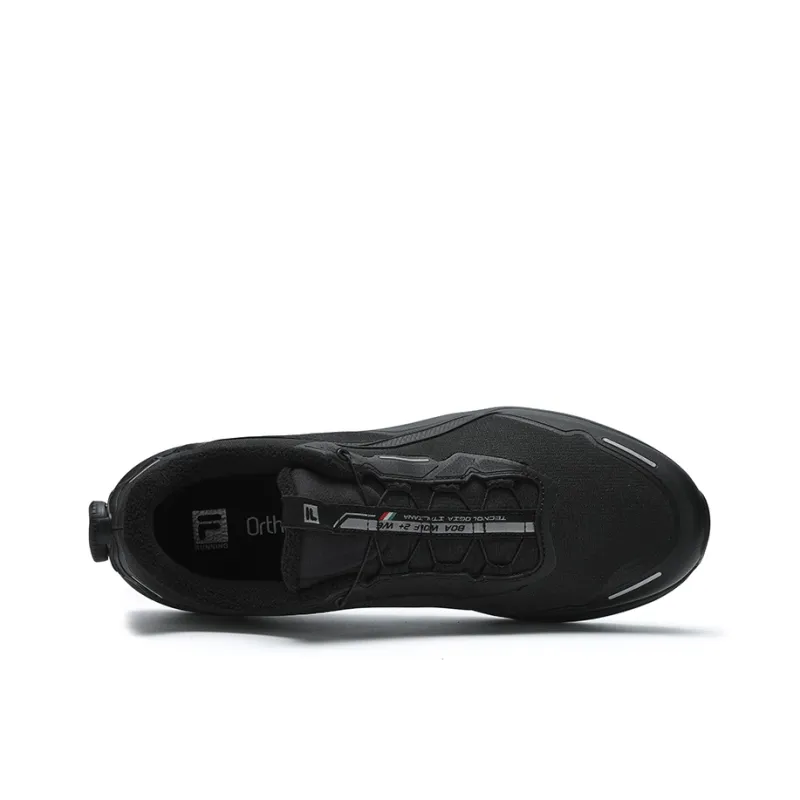 FILA BOA WOLF Wear Resistant Low Top Running Shoes Men's Black-2