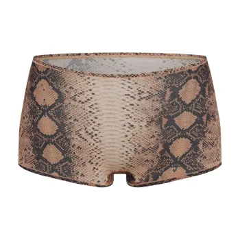 SKIMS FW24 FITS EVERYBODY BOY SHORT Boxer Shorts Women's CLAY SNAKESKIN PRINT/Clay Snakeskin Print