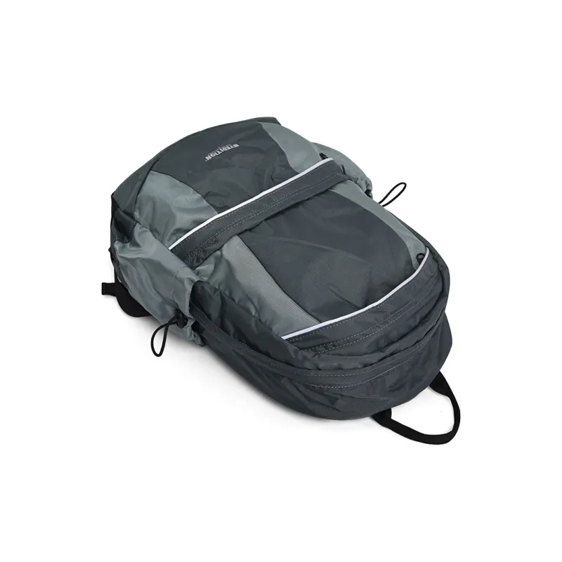 MYEDITION 15L Backpack Students Backpack Travel Bag Backpack Outdoor Bag Fabric Black/Asphalt Gray Unisex-3