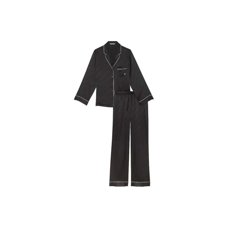 Victoria's Secret Heartbeat Selection 24 Major Shows Collection THE MIX Pajama Set Women's Black-0