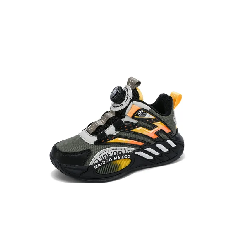 Wooden Rabbit Slip Resistant Thermal High Top Children's Basketball Shoes Kids'-11