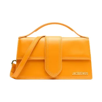 Jacquemus Les Cow Leather Shoulder Bag Crossbody Bag Handbag Large Size Women's Dark Orange