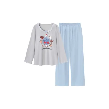 Follow The United States Pajama Set Women's Light Blue
