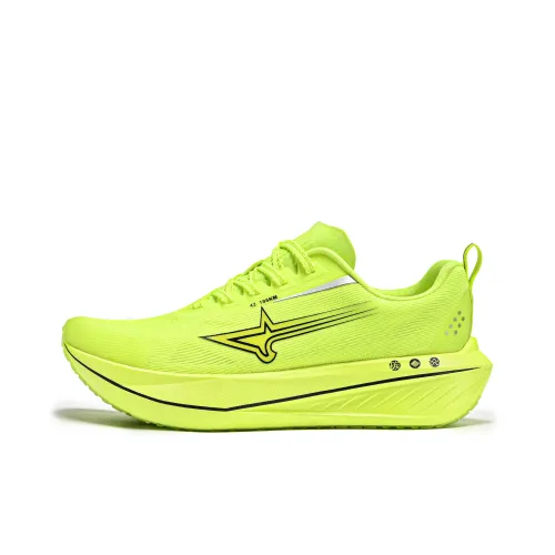 LEBUZHE Low Top Running Shoes Men's Neon Green