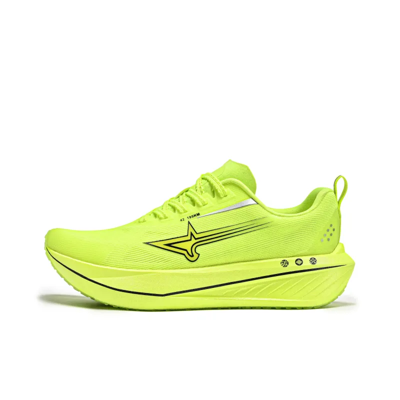 LEBUZHE Low Top Running Shoes Men's Neon Green-0