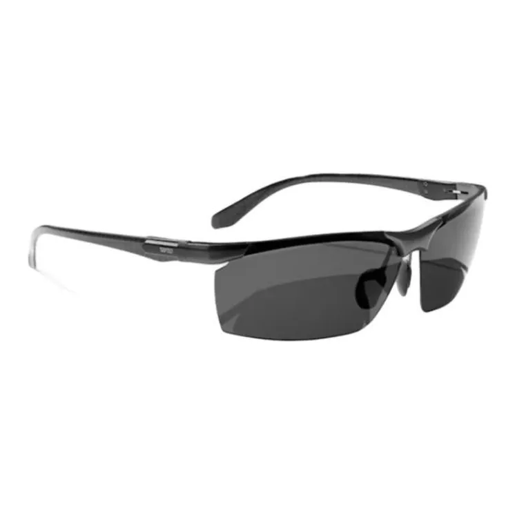 CAPONI Aluminum Magnesium Alloy Square Sunglasses Unisex Black-1