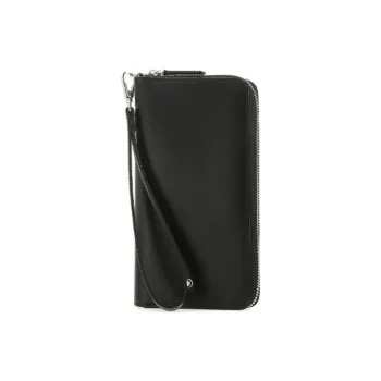 MONTBLANC Leather Wallet Unisex Black